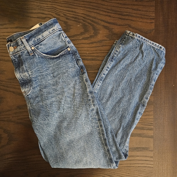 Express Straight Ankle High Rise Jeans Size 8 Long - Picture 3 of 9